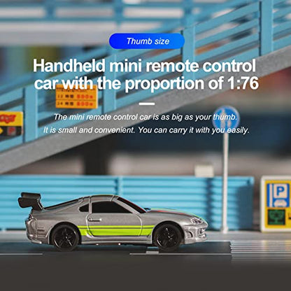 1:76 Turbo Racing Scale RC Sport Car, Table Racing Remote Control Mini Model Car Full Proportional RTR Kit Toys (C73grey) - color: C73grey