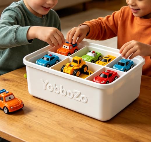 Cases for Toy Vehicles, Toy Car Organizer and Storage Container for Collectible Toys