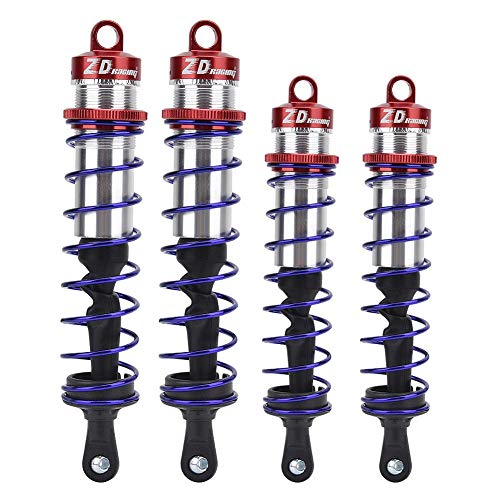Tbest RC Car Shock Damper, 4pcs Metal Oil Pressure Adjustable Front and Rear for 1/8 RC Car