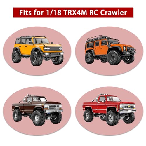 Steel 12T/24T Pinion Gear Differential Helical Gear Set Front Rear Axle Gears for TRX4M Bronco Defender K10 F-150 High Trail Upgrades 1/18 RC Crawler