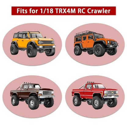 Steel 12T/24T Pinion Gear Differential Helical Gear Set Front Rear Axle Gears for TRX4M Bronco Defender K10 F-150 High Trail Upgrades 1/18 RC Crawler