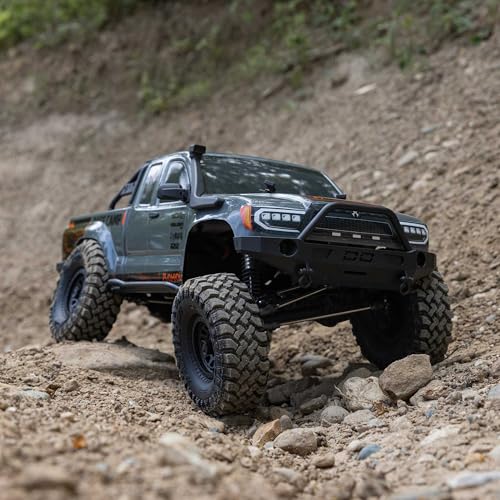 Axial RC Truck 1/10 SCX10 III Base Camp 4X4 Rock Crawler Brushed RTR (Battery and Charger Not Included), Gray, AXI-1375T2