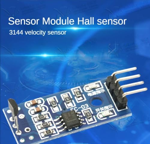V TELESKY 10PCS Sensors Module 3144 Hall Switch Speed Magnetic Switches For Arduino Smart Car 4 Pin