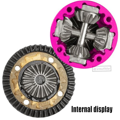 RC F/R Diff 43t &10t Input Gear Upgrades Part for 1/8 Kraton/Outcast/Talion 6S BLX EXB,Notorious 6S BLX,1/7 Mojave 6S BLX EXB,BigRock/Fireteam 6S BLX,Replace ARA310990 ARA310979,Pink - color: Pink(1set)