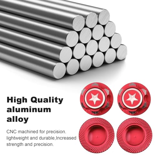 HobbyPark 17mm Hex Wheel Nuts Adapter with Wheel Hex Wrench Tool for Traxxas X-Maxx E-Revo E-Maxx Summit Monster Truck RC Tires (with Red Nuts) - color: With Red Nuts