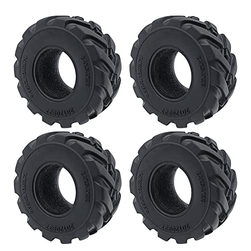 RCHUBAM 4PCS 1.0" Micro Crawler Tires Rubber Tires for 1/24 Axial SCX24 90081 AXI00001 AXI00002 AXI00005 AXI00006 RC Crawler Car (54mm) - color: 54mm