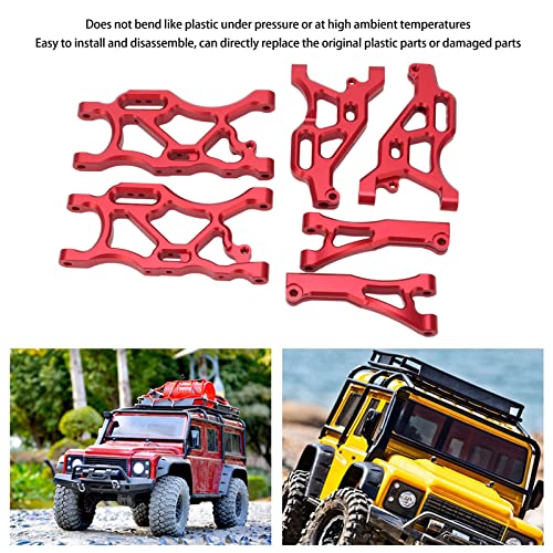 RC Suspension Arm Set, RC Front Rear Swing Arms with Ball Compatible for ARRMA 1/7, for Infraction 6S, for 6S 1/8 RC Cars (Red) Body Parts