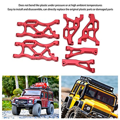 RC Suspension Arm Set, RC Front Rear Swing Arms with Ball Compatible for ARRMA 1/7, for Infraction 6S, for 6S 1/8 RC Cars (Red) Body Parts