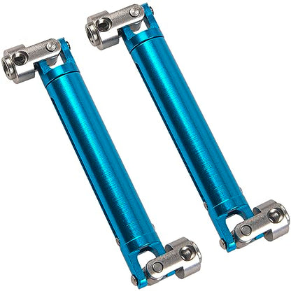 1Pair ShareGoo Aluminium Alloy RC Car Drive Shaft 103-148mm Universal Joint CVD DriveShaft Compatible with Axial SCX10 Tamiya CC01 D90 RC4WD TF2 HSP Redcat 1/10 RC Crawler (Blue) - color: Blue