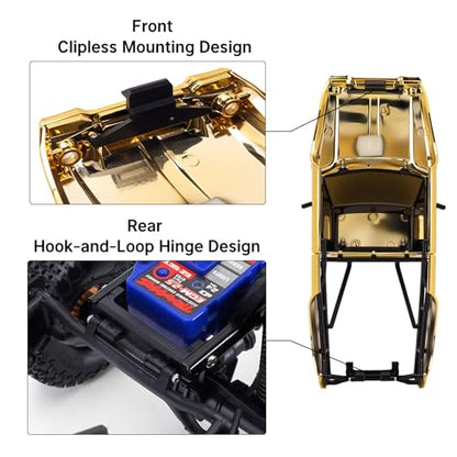 INJORA IR60 Pickup Hard Body Shell for 1/18 TRX4M Defender Bronco (Gold) - color: Gold