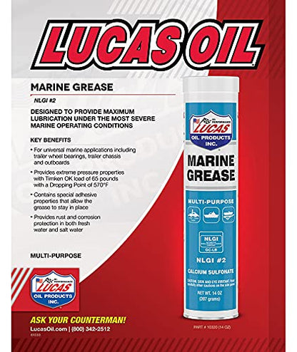 Lucas Oil 10682 Marine Grease 3 Ounce Combo Pack - size: 3 Ounces