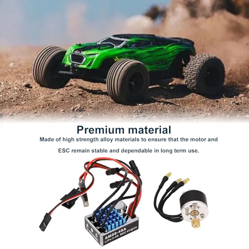 Drfeify RC Crawler Car ESC 45A Brushless Motor Electronic Speed Controller for MN128 MN78 Series Upgrades Part