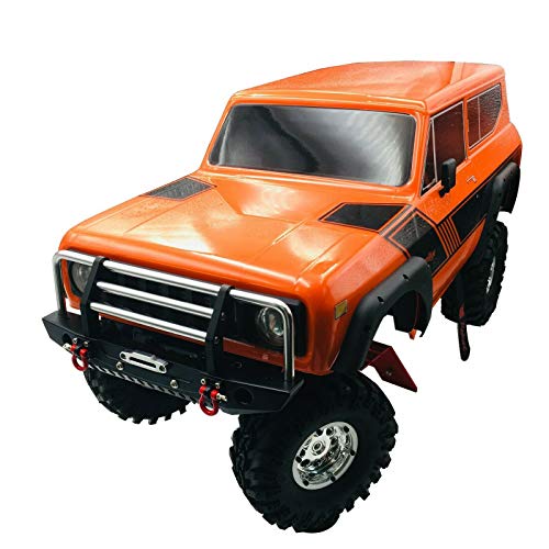 LCX Racing 1/10th RC Crawler Car Metal Bull Push Bar Front Bumper for TRX4 TRX-4 Axial SCX10 II 90046 Redcat Gen8 Scout II, Upgrades Parts Accessories