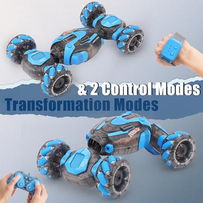 PREPOP 2X Gesture Sensing RC Stunt Car Toys Bundle