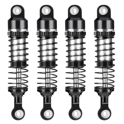 53mm RC Shocks Front & Rear Shock Absorber, #B Black | Upgrade Parts, For Redcat 1/18 Ascent-18, Rock Crawler Car - color: #B Black