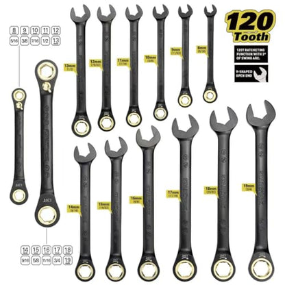 STARWORK TRUE MECHANIC 312-Piece Mechanics Tool Set and Socket Set, Professional, SAE/Metric - size: 312 PC