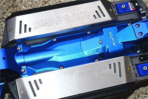 GPM 13PC Set Upgrades Aluminum 3D Skid Plate for Middle of Chassis for 1/10 E-Revo Vxl Brushless（86086-4） RC Cars
