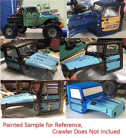 1/10 Scale RC Crawler Car Transparent Clear Lexan Body Shell Truck Head (Cab C)