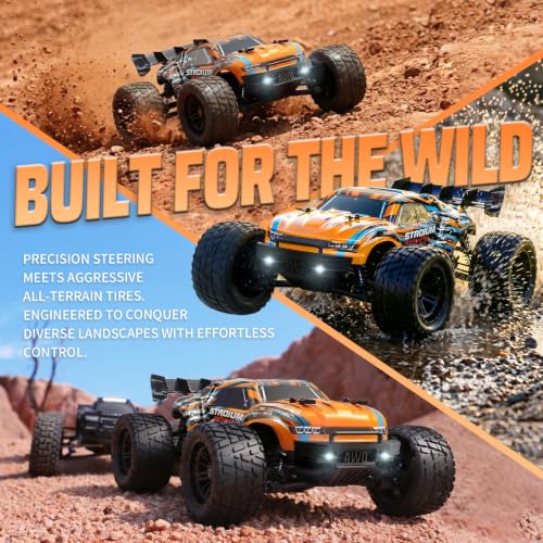 HAIBOXING 1:18 Fast RC Car, Remote Control Truck for Adults&Kids | Hobby RC Cars for Boys. 36KPH High-speed Off-Road RC Electric Vehicle with 2 Rechargeable Batteries 18858E
