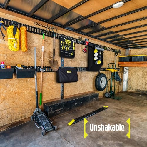 DC Cargo Mall E-Track Storage Bag for Trailers - Heavy-Duty 14 in x 24 in Canvas Zippered E-Track Bag - Weight Capacity 50 lb. - E-Track Accessories - size: 1-pack