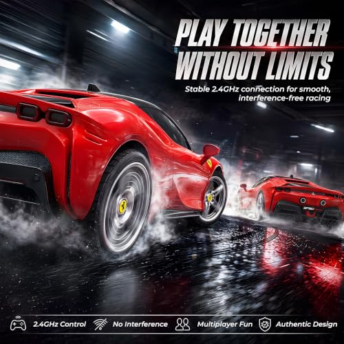 BEZGAR 1:24 Official Licensed Ferrari SF90 Stradale Remote Control Car | Official Ferrari Toy Car replica,2.4G stable signal,rubber racing tires,ideal gift toy for boys ages 4-7, 8-12 and adults - color: Ferrari-1:24 Ferrari Sf90 Stradale