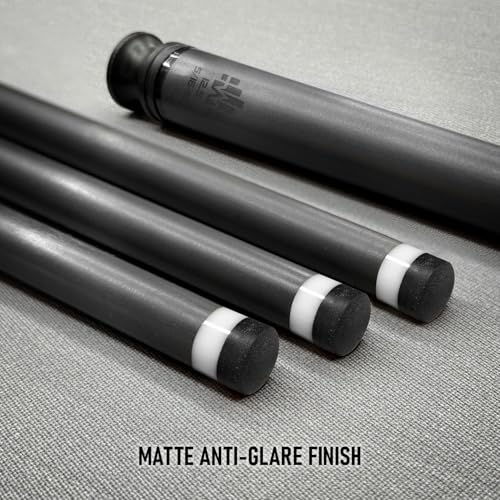 CUEBOTS Z Wave Carbon Fiber Shaft, Low Deflection Shaft, Multi-Layer Carbon, Construction, 12.5mm Tip, 7-Layer, Microfiber Tip, Uni-QR Joint, 3/8-8, 3/8-10, 5/16-18, Joint