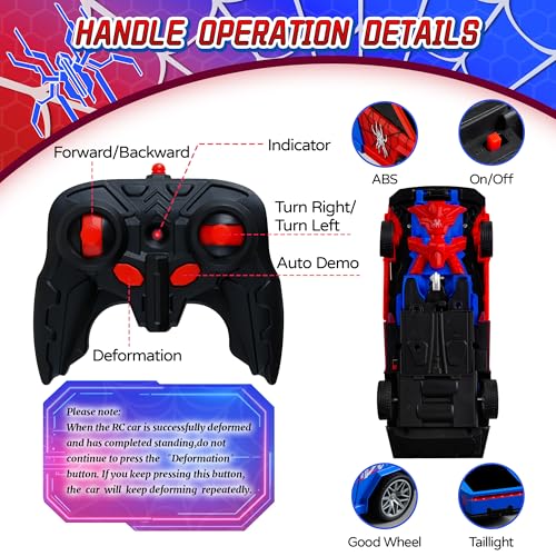 Spider Remote Control Car Cyber-Inspired Transformer Toys Cars | Spider Remote Control Car Cyber-Inspired Transformer Toys Cars - color: Red
