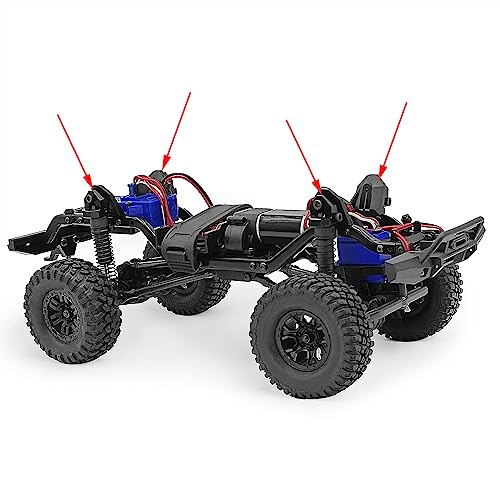 MOHERO 4Pcs RC Heighten Shock Mounts Aluminum Height Lift Kit for 1/18 TRX4M Bronco Defender RC Crawler Car Upgrade Part