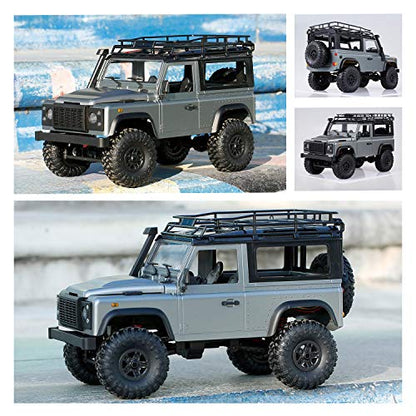GoolRC MN 99s RC Car, 1/12 Scale 4WD 2.4G Remote Control Car for and Adults, RTR RC Crawler Off Road Truck for Land Rover Vehicle Models with 2 Batteries - size: 2 Batteries