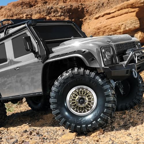 RC 1.9" Beadlock Wheels with Adjustable Offset for TRX4 SCX10 - color: Desert Gold