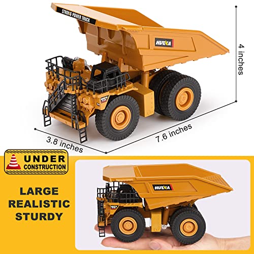 1/40 Scale Diecast Heavy Metal Dump Truck, Metal Construction Vehicles Trucks Toys for Boys Kids - style: Dump Truck