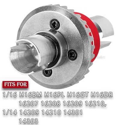 RC Front & Rear Differential Input Gear Kit Upgrades Part for 1/16 H16BM H16PL H16GT H16DR 16207 16208 16209 16210,1/14 14209 14210 14301 14303 Diff,Red - color: Red-(2pcs）