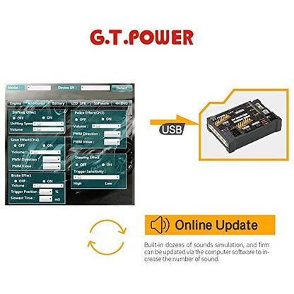 GT Power RC Sound/LED Light Simulated System for On/Off Road Drift Car Buggy