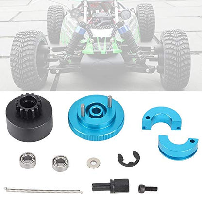 13T Flywheel Speed Clutch Variator Set with Bell Springs, Durable Metal Clutch for 1/10 RC Nitro Engine, Replacement Clutch and Bearing Kit for Off - Road Racing Cars (Blue) - color: Blue