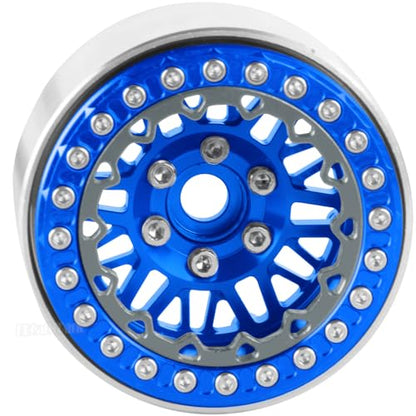 RC 1.9 Wheel Rims for 1/10 SCX10 SCX10 II 90046 SCX10 III AXI03007 SCX10 Pro TRX4 TRX6 Gen7/8 D90 VS4-10 MST CFX RC Crawler Car,4pcs Aluminum 1.9 Wheel Rims,Navy Blue - color: Navy Blue - (Rims)