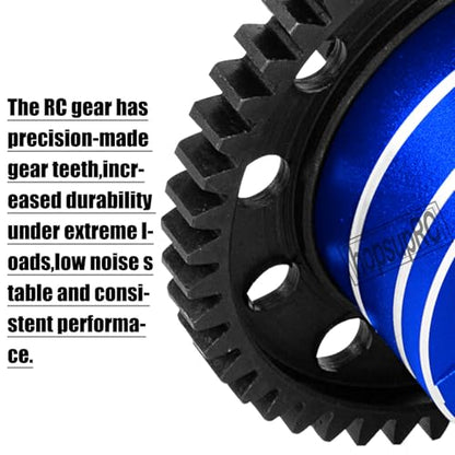 46T Upgrades Part Differential Slipper for 1/8 Outcast/Kraton/Notorious 6s BLX,1/7 Mojave/Felony 6s BLX,#45 Steel Spur Gear Slipper Clutch Diff Gear Hops Up.Navy Blue - color: Navy Blue(46t)