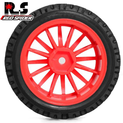 1/10 RC Wheels and Tires，70mm On Road Rubber Tires， for HPI Ken Block's Tamiya XV01 TT01 TT02B Kyosho FAZER MK2 Lc Racing PTG HSP RGT RC 3RACING D5 1/10 RC Rally Car (Red) - color: Red