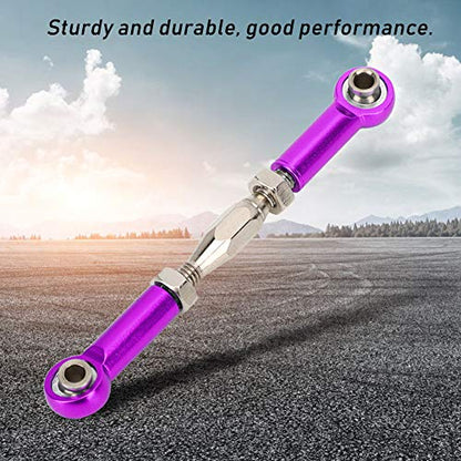 RC Pull Rod, 6Pcs Adjustable Servo Links Tie Rod RC Car Linkage Aluminum Alloy Turnbuckle Rod Linkage Set for RC Hobby Car Model() Turnbuckle Rod Linkage Rc Car 50Mm Turnbuckle