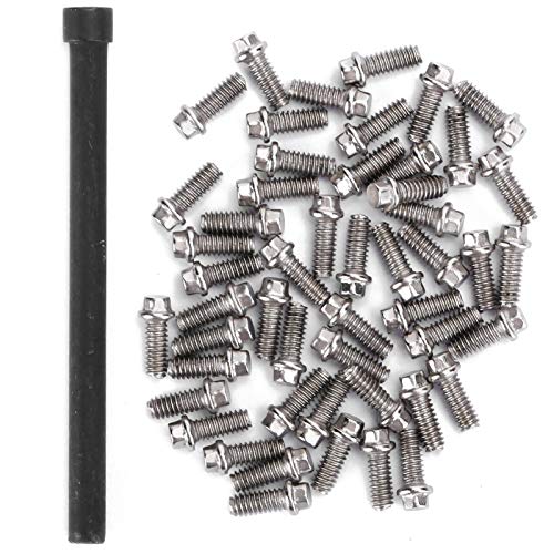 50Pcs RC Car Wheel Rims Hub Screws Kit, Stainless Steel M2 Screws for 1/10 RC Crawler Car 1.9 Beadlock Rings