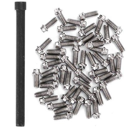 50Pcs RC Car Wheel Rims Hub Screws Kit, Stainless Steel M2 Screws for 1/10 RC Crawler Car 1.9 Beadlock Rings