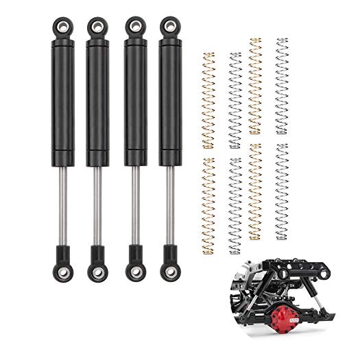 RCLIONS 100mm RC Shock Absorber Damper Internal Spring for 1/10 Crawler Car | 1Set/4PCS, TRX4 SCX10 D90 Redcat Gen7 Gen8 Upgrade Parts - size: 100mm