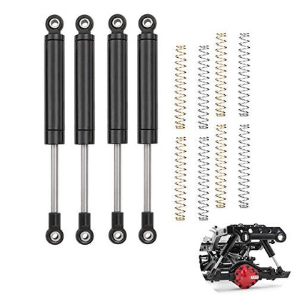 RCLIONS 100mm RC Shock Absorber Damper Internal Spring for 1/10 Crawler Car | 1Set/4PCS, TRX4 SCX10 D90 Redcat Gen7 Gen8 Upgrade Parts - size: 100mm