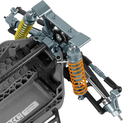 RC Chassis Brace Kit Upgrades Part for 1/10 Slash 4x4 LCG,Slash 4x4 LCG VXL,Rustler 4x4,Rustler 4x4 VXL,Alloy Aluminium w/Carbon Fibre Chassis Brace,Titanium - color: Titanium(1set)