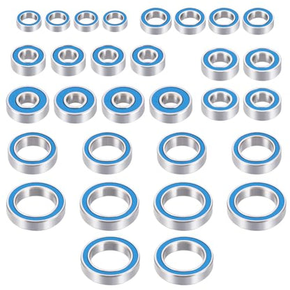 30pcs Rubber Sealed Bearing Kit for Losi Lasernut U4 Tenacity DB | Pro Tenacity MT/SCT/Truggy RC Car Upgrade Parts Precision Bearings