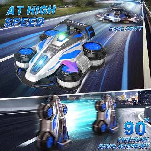 High Speed Drift Remote Control Stunt Deformation Car for 4-16 - color: Blue