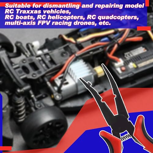 5 Inch Ball Link Clamp Plier Micro RC Car Ball Link Pliers Ball Curved Tip Bent Head Airplane Car Repair Tool RC Helicopter Plane Tool for RC Vehicles RC Helicopter Airplane Car