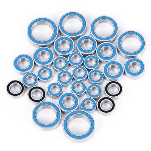 30Pcs Wheel Hub Axle Steel Bearing Kit for Redcat Ascent-18 | 1/18 Rock Crawler Upgrade Parts P6 (ABEC 3)