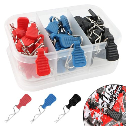 60 Pieces 1.2mm Universal RC Body Clips with Pull Tabs Car Clips RTR Clip Pins H165 Assembly Spare Parts for 1:8 1:10 1:12 Scale Redcat HPI Himoto HSP Exceed RC Car Parts Truck Buggy - color: 1.2mm