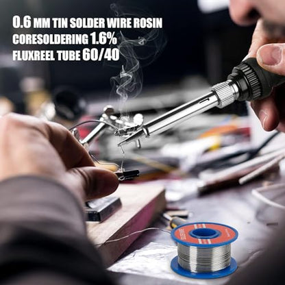 Soldering Iron Kit, 60W Soldering Iron with 5pc Interchangeable Tips, 10-in-1 Adjustable Temperature Solder Welding Tools, Fast Heating, Electronic Repair, 110V, Green - color: 60w 10-in-1 Green