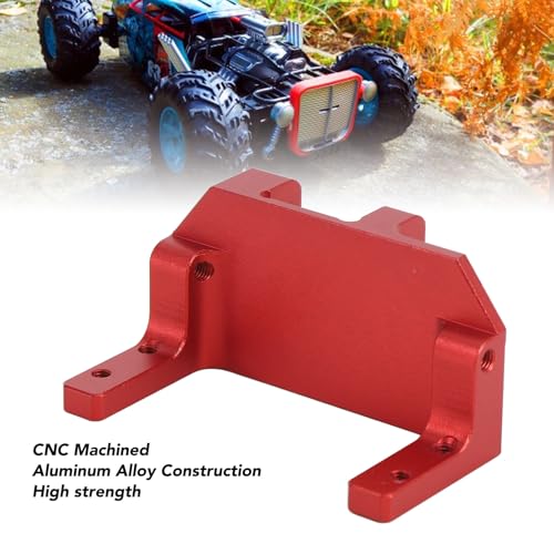 SUNGOOYUE Servo on Axle Mount, Aluminum Alloy Portal Axle 4-Link Suspension 1/10 RC Crawler Car Upgrade Parts for SCX10 III AR45P Third Generation (Red) - color: Net